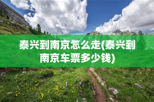 泰兴到南京怎么走(泰兴到南京车票多少钱)