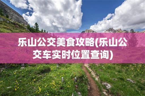 乐山公交美食攻略(乐山公交车实时位置查询)
