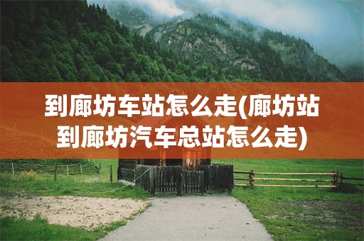 到廊坊车站怎么走(廊坊站到廊坊汽车总站怎么走)