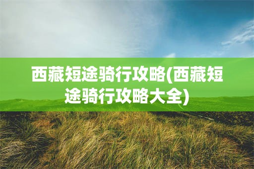 西藏短途骑行攻略(西藏短途骑行攻略大全)