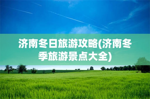 济南冬日旅游攻略(济南冬季旅游景点大全)