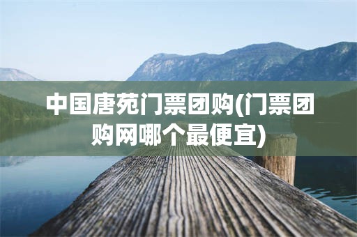 中国唐苑门票团购(门票团购网哪个最便宜)
