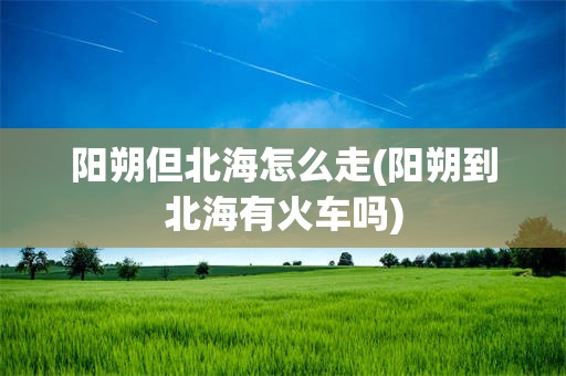 阳朔但北海怎么走(阳朔到北海有火车吗)
