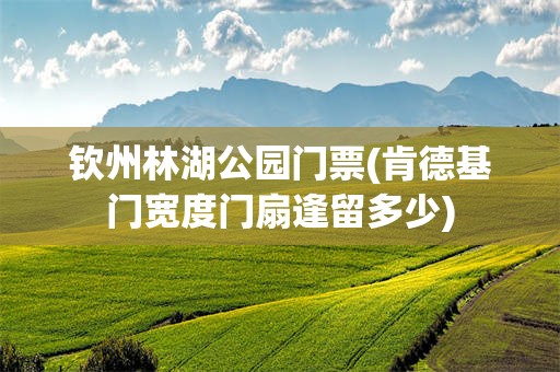 钦州林湖公园门票(肯德基门宽度门扇逢留多少)