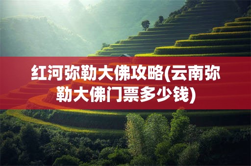 红河弥勒大佛攻略(云南弥勒大佛门票多少钱)