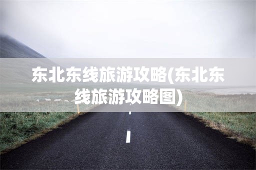 东北东线旅游攻略(东北东线旅游攻略图)