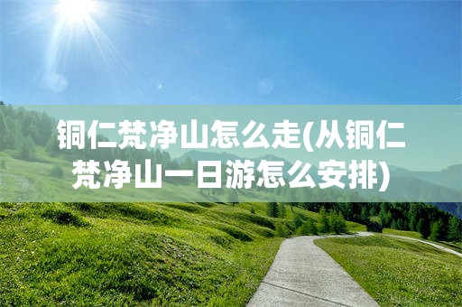 铜仁梵净山怎么走(从铜仁梵净山一日游怎么安排)