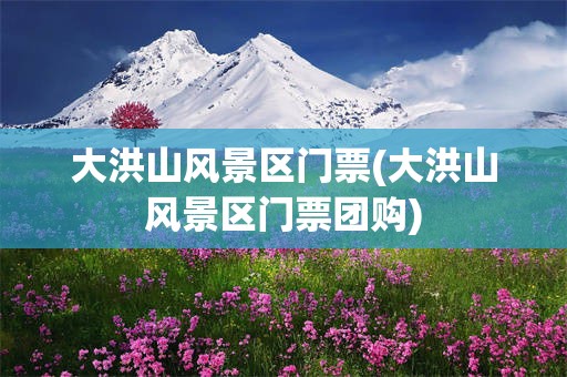 大洪山风景区门票(大洪山风景区门票团购)