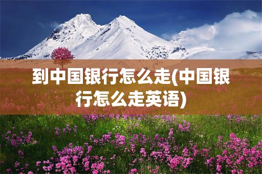 到中国银行怎么走(中国银行怎么走英语)