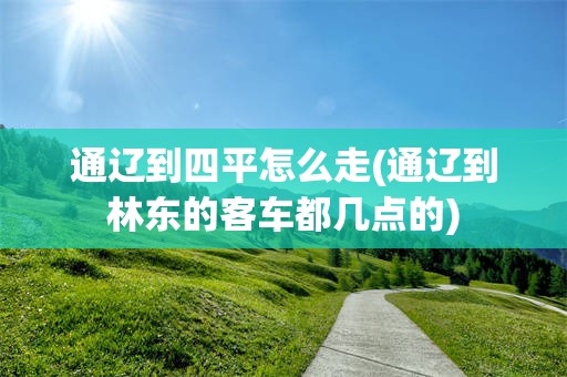 通辽到四平怎么走(通辽到林东的客车都几点的)