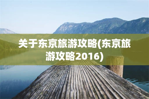关于东京旅游攻略(东京旅游攻略2016)