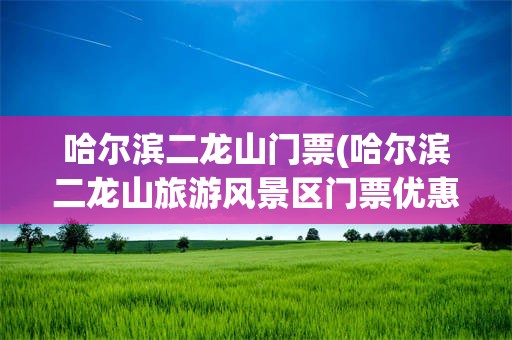 哈尔滨二龙山门票(哈尔滨二龙山旅游风景区门票优惠政策)