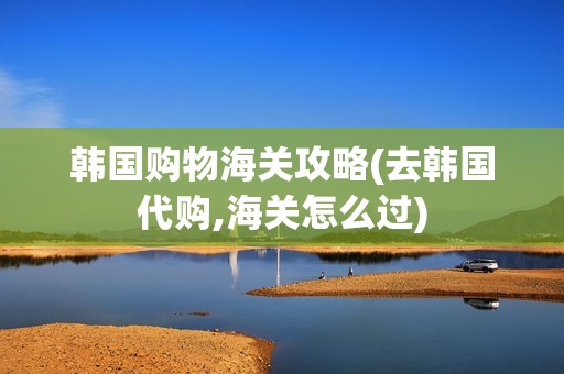 韩国购物海关攻略(去韩国代购,海关怎么过)