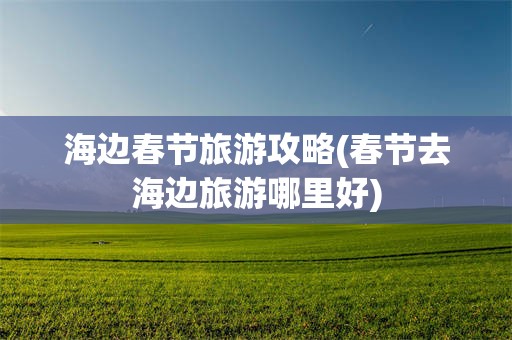 海边春节旅游攻略(春节去海边旅游哪里好)