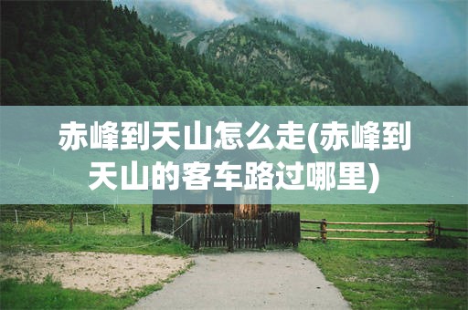 赤峰到天山怎么走(赤峰到天山的客车路过哪里)