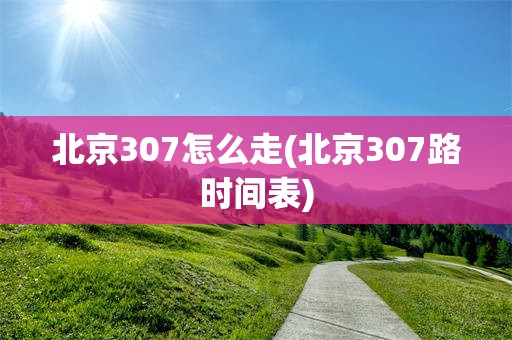 北京307怎么走(北京307路时间表)