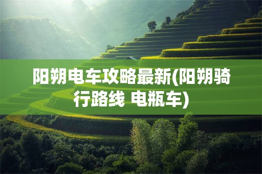 阳朔电车攻略最新(阳朔骑行路线 电瓶车)