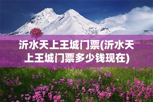 沂水天上王城门票(沂水天上王城门票多少钱现在)