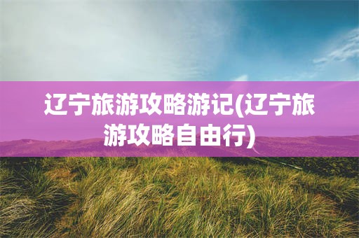 辽宁旅游攻略游记(辽宁旅游攻略自由行)