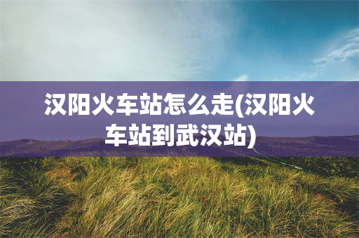 汉阳火车站怎么走(汉阳火车站到武汉站)
