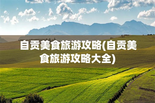 自贡美食旅游攻略(自贡美食旅游攻略大全)