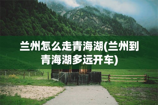 兰州怎么走青海湖(兰州到青海湖多远开车)