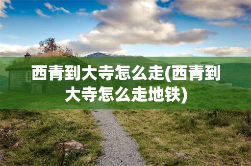 西青到大寺怎么走(西青到大寺怎么走地铁)
