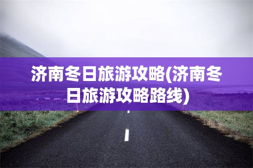 济南冬日旅游攻略(济南冬日旅游攻略路线)