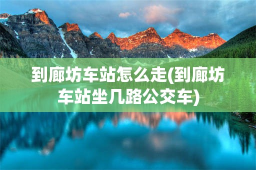 到廊坊车站怎么走(到廊坊车站坐几路公交车)