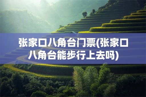 张家口八角台门票(张家口八角台能步行上去吗)