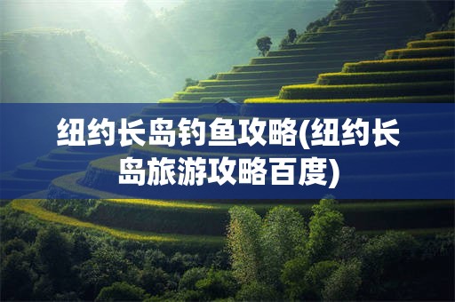 纽约长岛钓鱼攻略(纽约长岛旅游攻略百度)