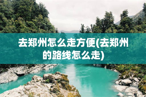 去郑州怎么走方便(去郑州的路线怎么走)