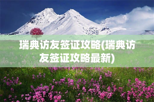 瑞典访友签证攻略(瑞典访友签证攻略最新)