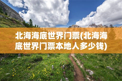 北海海底世界门票(北海海底世界门票本地人多少钱)