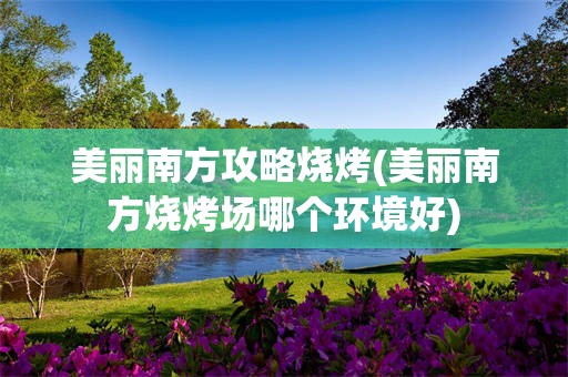 美丽南方攻略烧烤(美丽南方烧烤场哪个环境好)