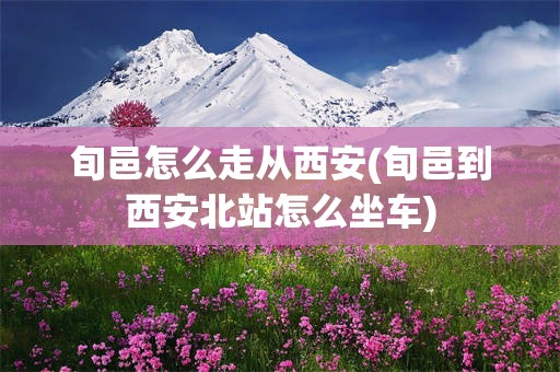 旬邑怎么走从西安(旬邑到西安北站怎么坐车)