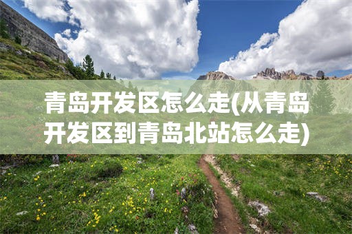 青岛开发区怎么走(从青岛开发区到青岛北站怎么走)