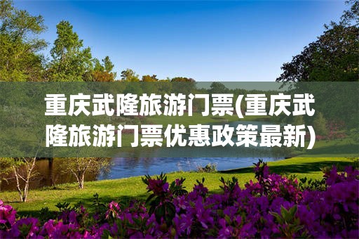 重庆武隆旅游门票(重庆武隆旅游门票优惠政策最新)