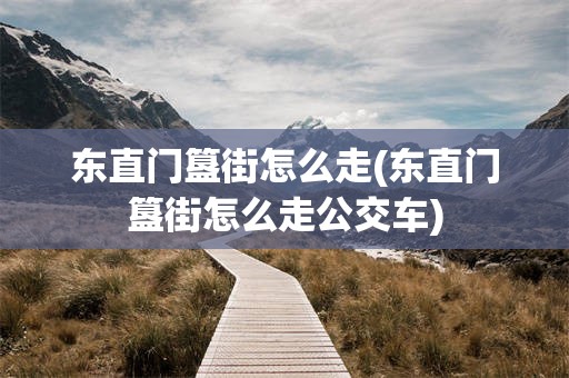 东直门簋街怎么走(东直门簋街怎么走公交车)