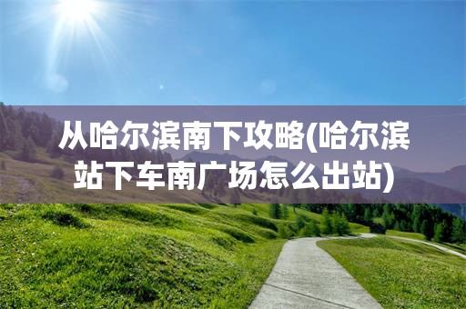 从哈尔滨南下攻略(哈尔滨站下车南广场怎么出站)