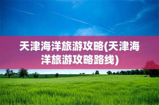 天津海洋旅游攻略(天津海洋旅游攻略路线)