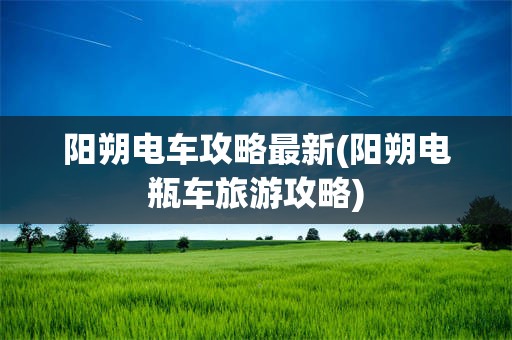 阳朔电车攻略最新(阳朔电瓶车旅游攻略)