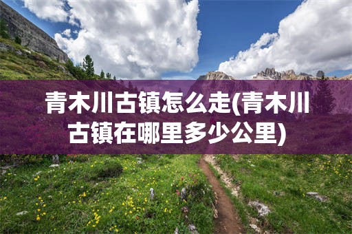 青木川古镇怎么走(青木川古镇在哪里多少公里)