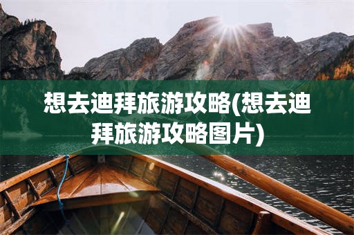 想去迪拜旅游攻略(想去迪拜旅游攻略图片)