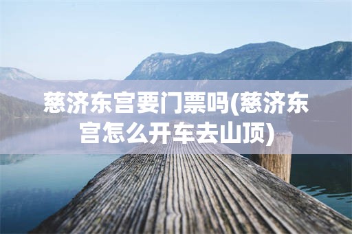慈济东宫要门票吗(慈济东宫怎么开车去山顶)