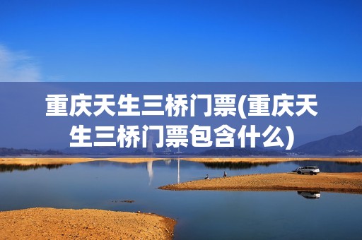 重庆天生三桥门票(重庆天生三桥门票包含什么)