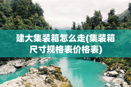 建大集装箱怎么走(集装箱尺寸规格表价格表)