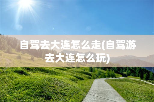 自驾去大连怎么走(自驾游去大连怎么玩)