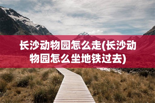 长沙动物园怎么走(长沙动物园怎么坐地铁过去)