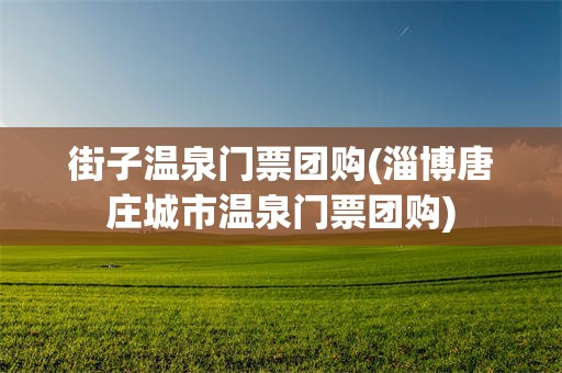 街子温泉门票团购(淄博唐庄城市温泉门票团购)